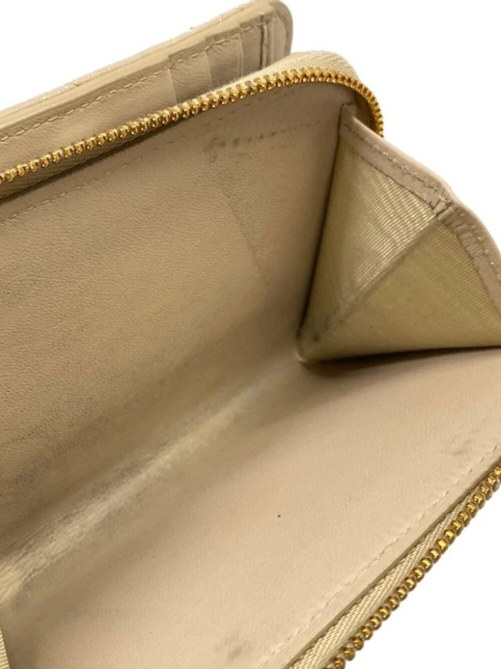 DIOR/ChristianDior Dior Caro Beige Leather Bifold Wallet - Picture 4 of 8